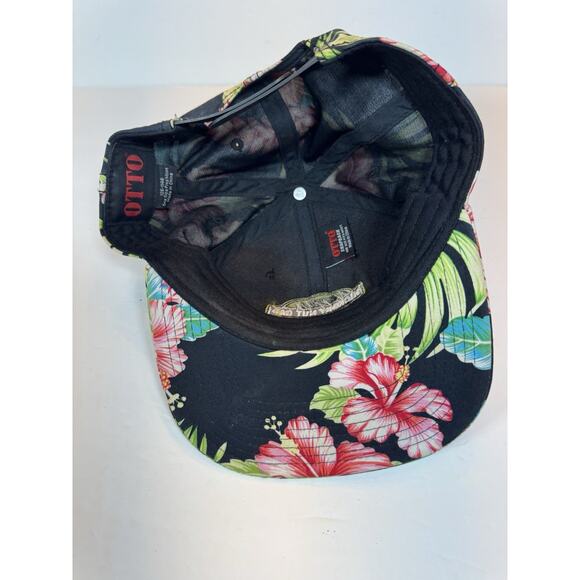 Hickory Nut Gap Farms Meats Colorful Floral Flowers Baseball Cap Hat - Picture 6 of 9